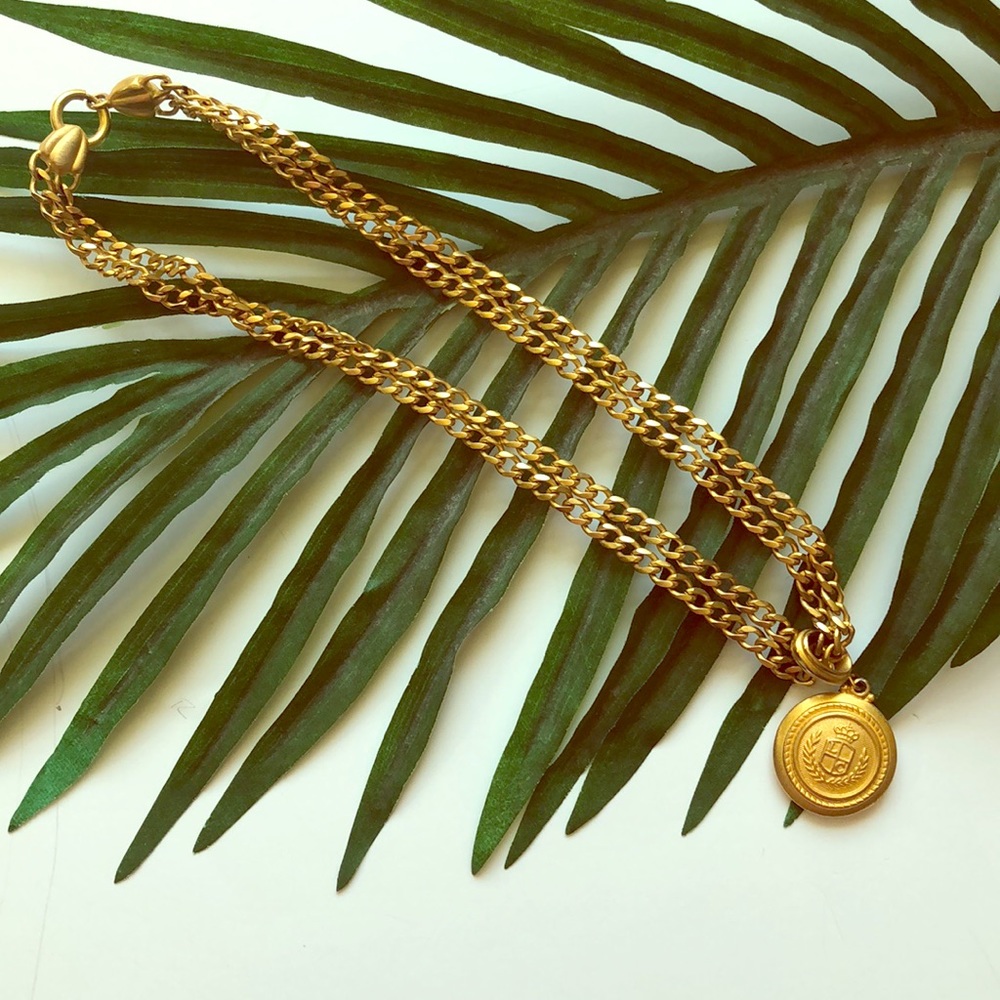 Lauren Conrad - Gold Shield Pendant necklace